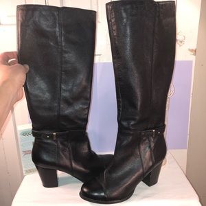 Gianni Bernini Knee high Tall Black Ellen Boots